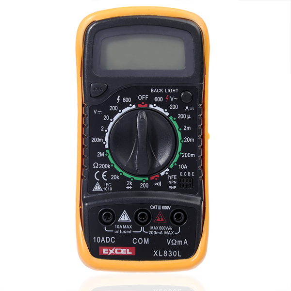 EM07 Excel XL830L Digital 3 1/2 LCD Voltmeter Ammeter Ohmmeter