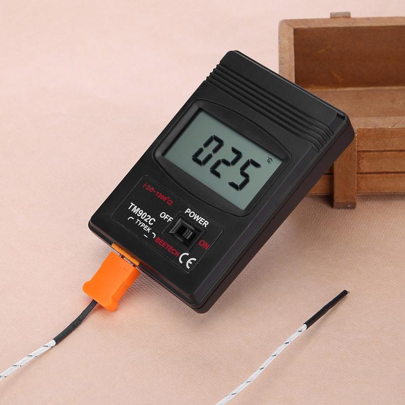 Digital K Type Thermometer TM902C ต่อเทอร์โมมิเตอร์กับเทอร์โมคัลเปิ้ล
